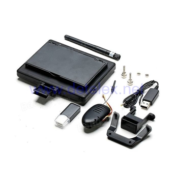 XK-X250 X250A X250B ALIEN drone spare parts 5.8G camera + FPV monitor set - Click Image to Close